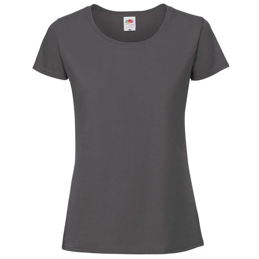 Fruit Of The Loom Ladies' Ring Spun Premium T-Shirt Light Graphite