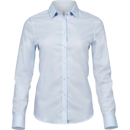 Tee Jays Ladies' Stretch Luxury Shirt Light Blue