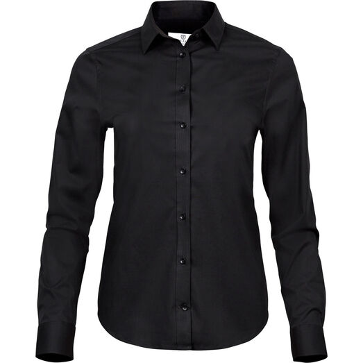 Tee Jays Ladies' Stretch Luxury Shirt Black
