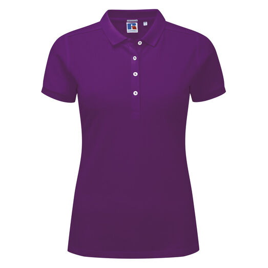 Russell Ladies' Stretch Polo Ultra Purple