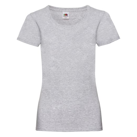 Fruit Of The Loom Ladies' Valueweight T-Shirt Heather Grey