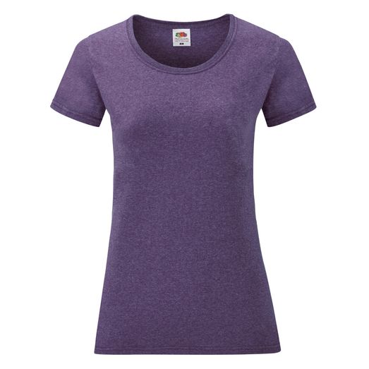 Fruit Of The Loom Ladies' Valueweight T-Shirt Heather Purple