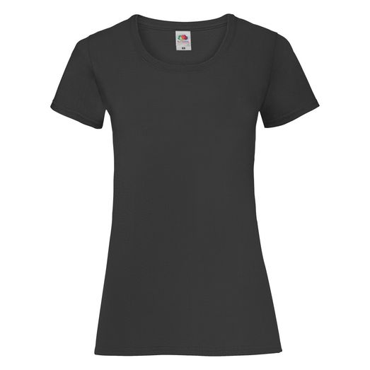 Fruit Of The Loom Ladies' Valueweight T-Shirt Black