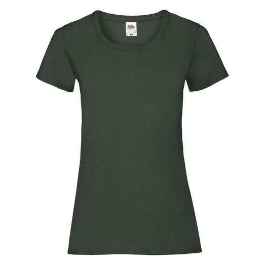 Fruit Of The Loom Ladies' Valueweight T-Shirt Bottle Green