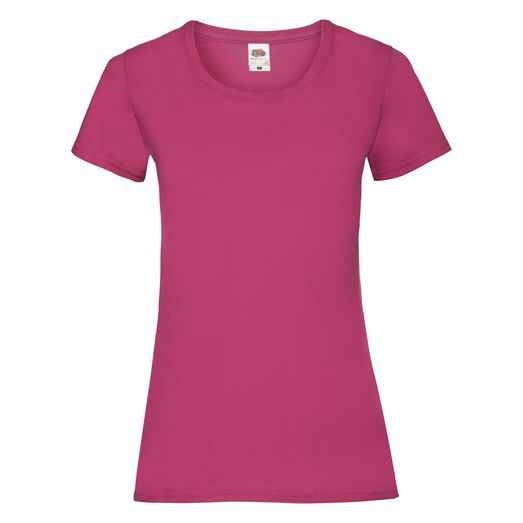 Fruit Of The Loom Ladies' Valueweight T-Shirt Fuchsia