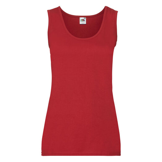 Fruit Of The Loom Ladies' Valueweight Vest Red
