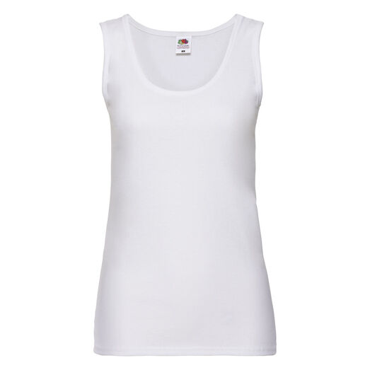 Fruit Of The Loom Ladies' Valueweight Vest White