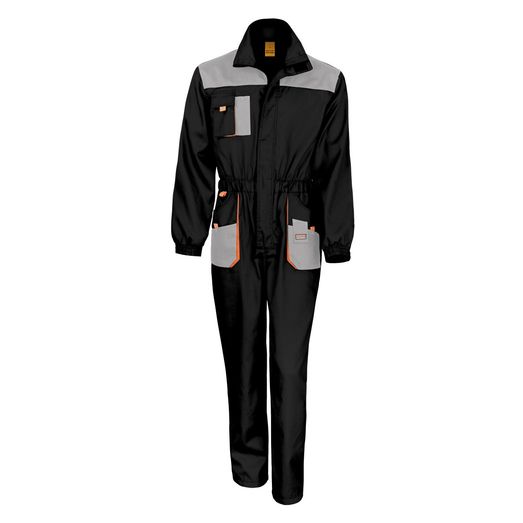 WORK-GUARD by Result Lite Coverall Black/Grey/Orange