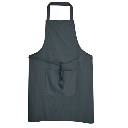 Dennys Low Cost Bib Apron With Pocket Black