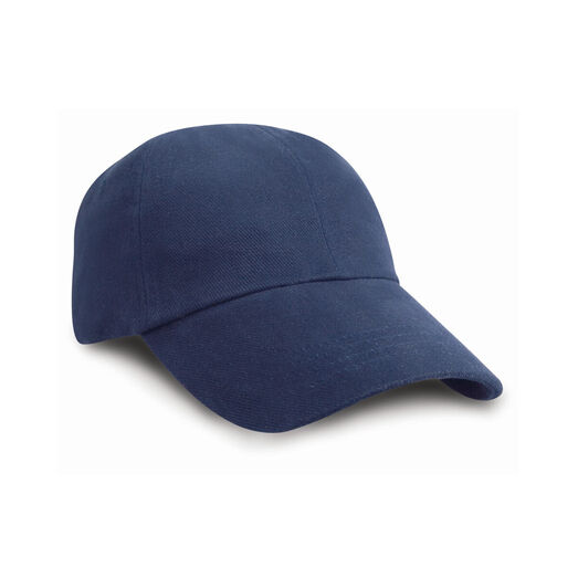Result Headwear Low Profile Brushed Cotton Cap Navy Blue
