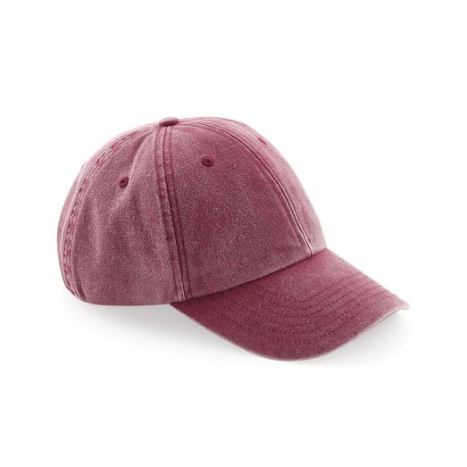 Beechfield  Low Profile Vintage Cap_x000D_ Vintage Red