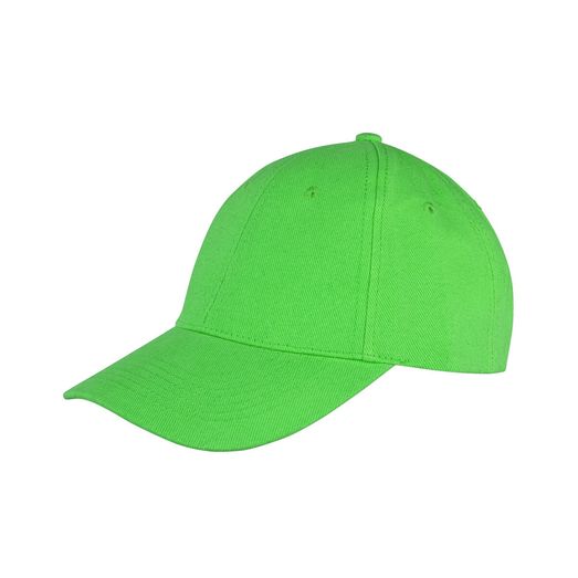 Result Core Memphis 6 Panel Brushed Cotton Low Profile Cap Lime