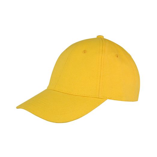 Result Core Memphis 6 Panel Brushed Cotton Low Profile Cap Yellow