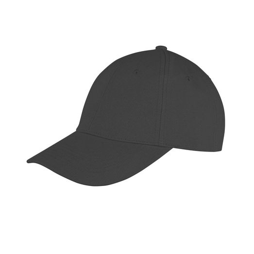 Result Core Memphis 6 Panel Brushed Cotton Low Profile Cap Black