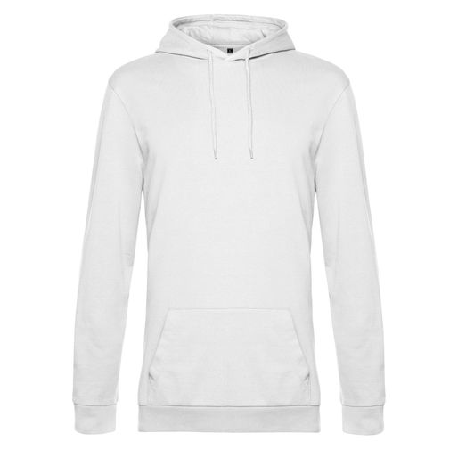 B&amp;C Men's #Hooded Sweat White