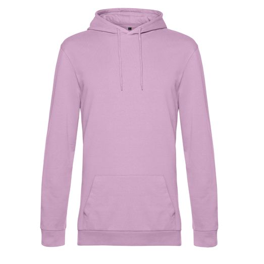 B&amp;C Men's #Hooded Sweat Candy Pink