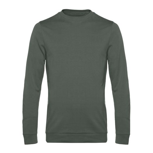B&amp;C Men's Set In Sweatshirt Mellennial Khaki