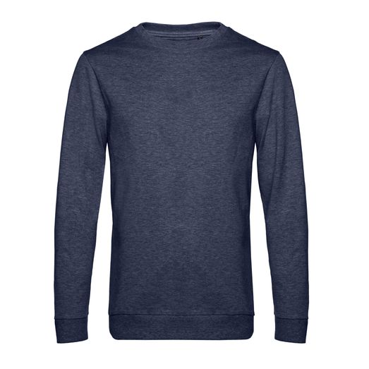 B&amp;C Men's #Set In Sweatshirt Heather Navy