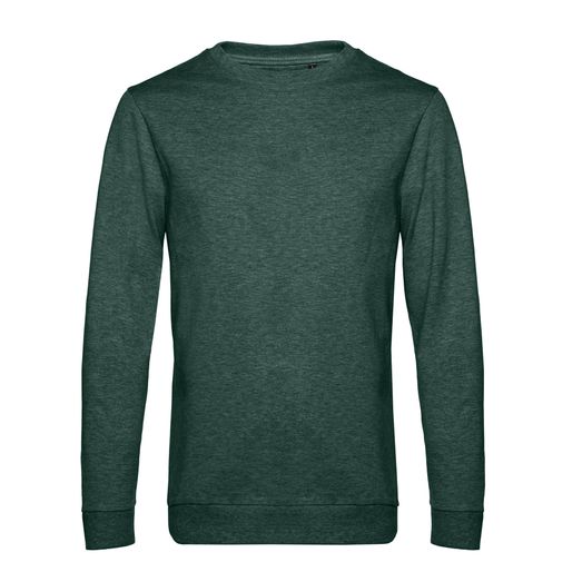 B&amp;C Men's #Set In Sweatshirt Heather Dark Green