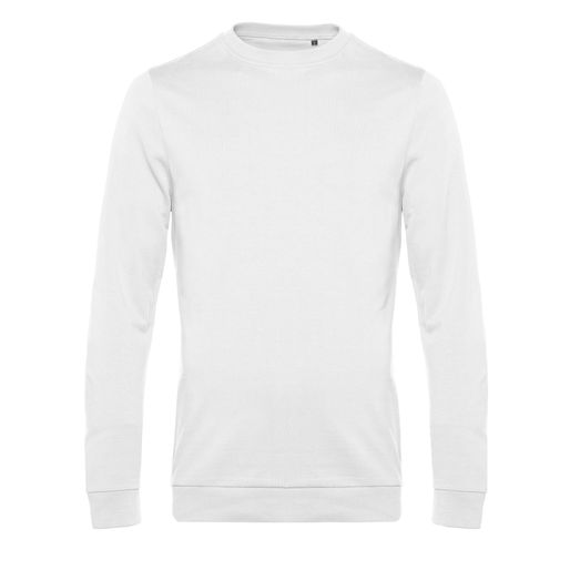 B&amp;C Men's #Set In Sweatshirt White