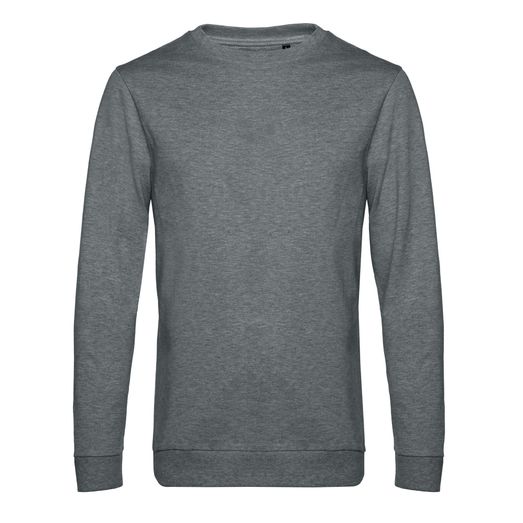 B&amp;C Men's #Set In Sweatshirt Heather Mid Grey
