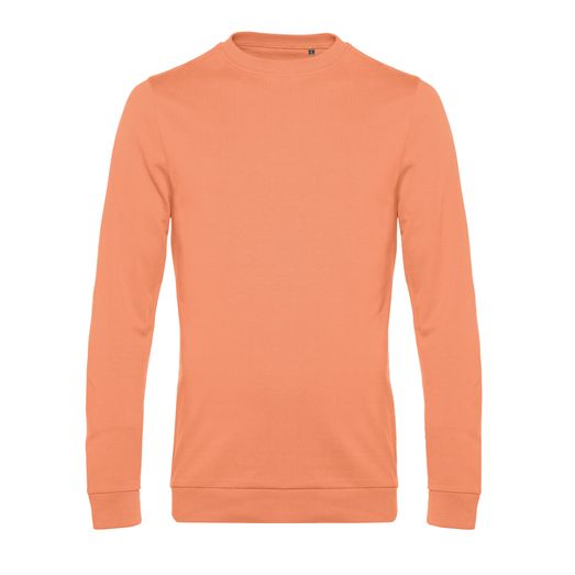 B&amp;C Men's #Set In Sweatshirt Melon Orange