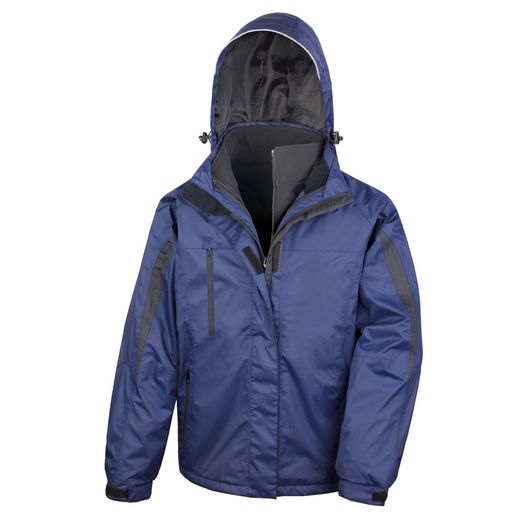 Result Men's 3-in-1 Journey Jacket with softshell inner Navy/Black