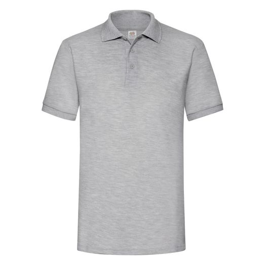 Fruit Of The Loom Men's 65/35 Heavy Polo Heather Grey