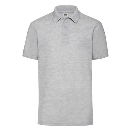 Fruit Of The Loom Men's 65/35 Polo Heather Grey