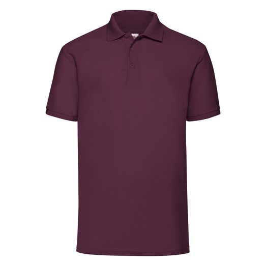 Fruit Of The Loom Men's 65/35 Polo Burgundy