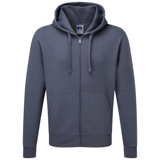 Russell Men's Authentic Zipped Hood Convoy Grey