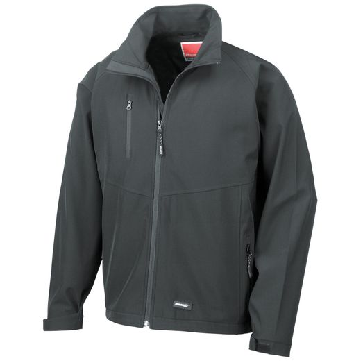 Result Men's Base Layer Softshell Jacket Black