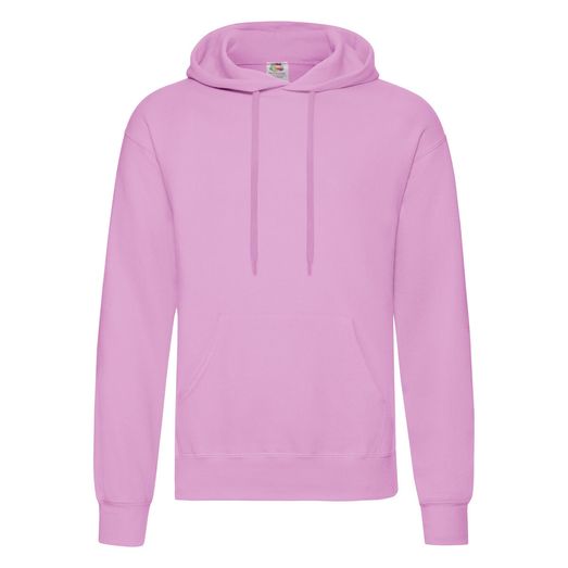 Fruit Of The Loom Men's Classic Hooded Sweat Light Pink