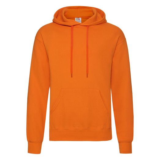 Fruit Of The Loom Men's Classic Hooded Sweat Orange