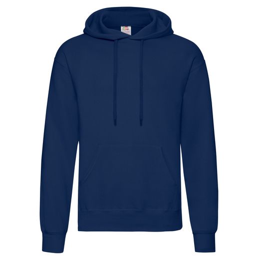 Fruit Of The Loom Men's Classic Hooded Sweat Navy Blue