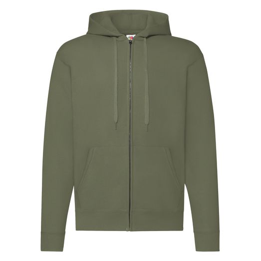 Fruit Of The Loom Men's Classic Hooded Sweat Jacket Classic Olive Green