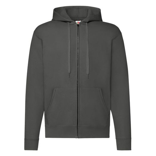 Fruit Of The Loom Men's Classic Hooded Sweat Jacket Light Graphite