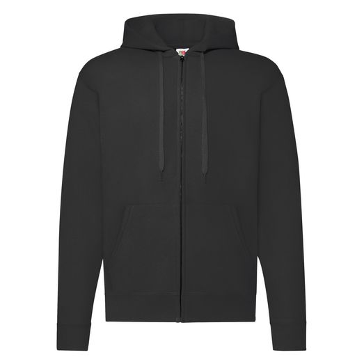 Fruit Of The Loom Men's Classic Hooded Sweat Jacket Black
