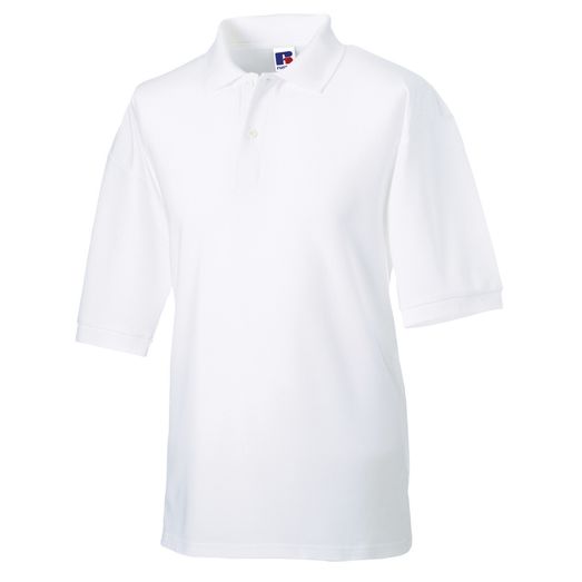 Russell Men's Classic Polycotton Polo White
