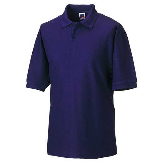 Russell Men's Classic Polycotton Polo Purple