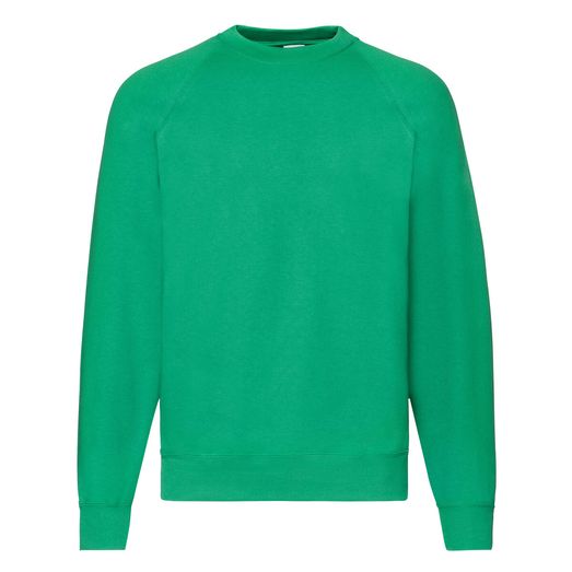 Fruit Of The Loom Men's Classic Raglan Sweat Kelly Green