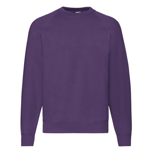 Fruit Of The Loom Men's Classic Raglan Sweat Purple