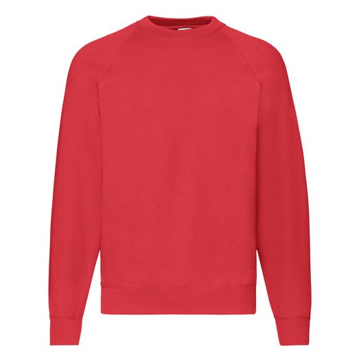 Fruit Of The Loom Men's Classic Raglan Sweat Red