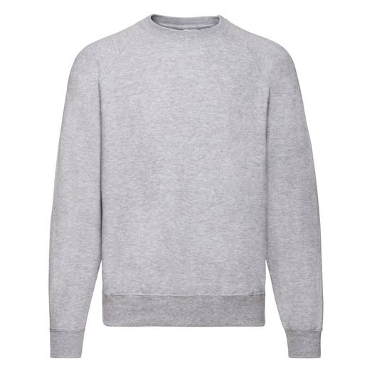 Fruit Of The Loom Men's Classic Raglan Sweat Heather Grey