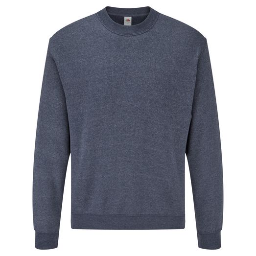 Fruit Of The Loom Men's Classic Set-In Sweatshirt Vintage Heather Navy
