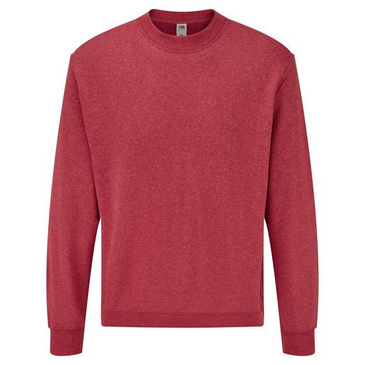 Fruit Of The Loom Men's Classic Set-In Sweatshirt Vintage Heather Red