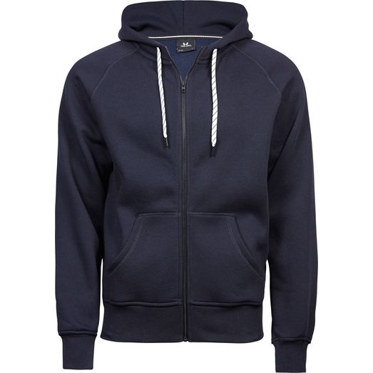 Tee Jays Men's Fashion Full Zip Hood Navy Blue