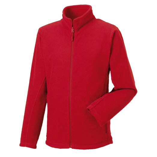 Russell Men's Full Zip Outdoor Fleece Classic Red