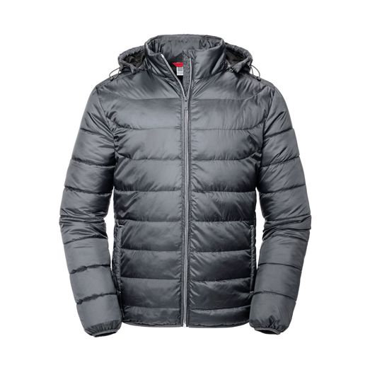 Russell Men's Hooded Nano Jacket Iron Grey
