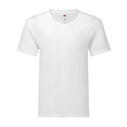 Fruit Of The Loom Men's Iconic 150 V-Neck T White